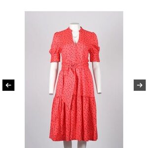 Rebecca Valance Pink Polka Dot Dress